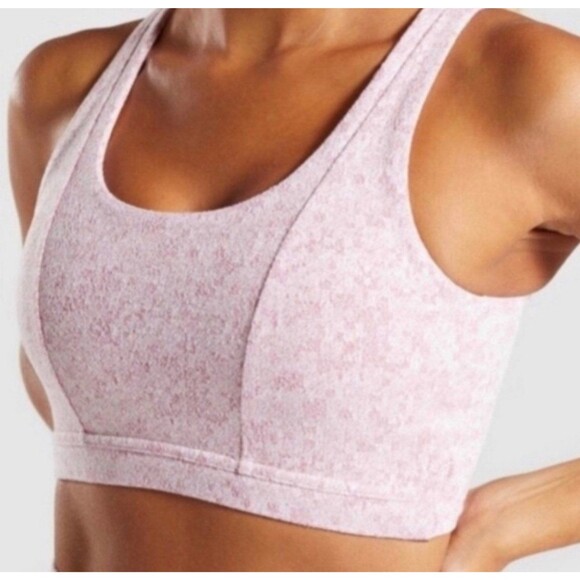 Gymshark sports bra Gray White Size Small Womens - Picture 2 of 7